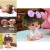 Monchichi Doll Keychain Car Key Wallet Ring Women Bag Purse Pendant Accessories Pink Pvc