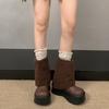 Thick-soled Lamb Wool Tall Snow Boots Women's 2025 Autumn and Winter Small Man Heightening Trouser Boots Plush Plush Boots