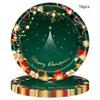 16 Servings Christmas Party Supplies Paper Cup Plate Napkins Tablecloth  Dinner