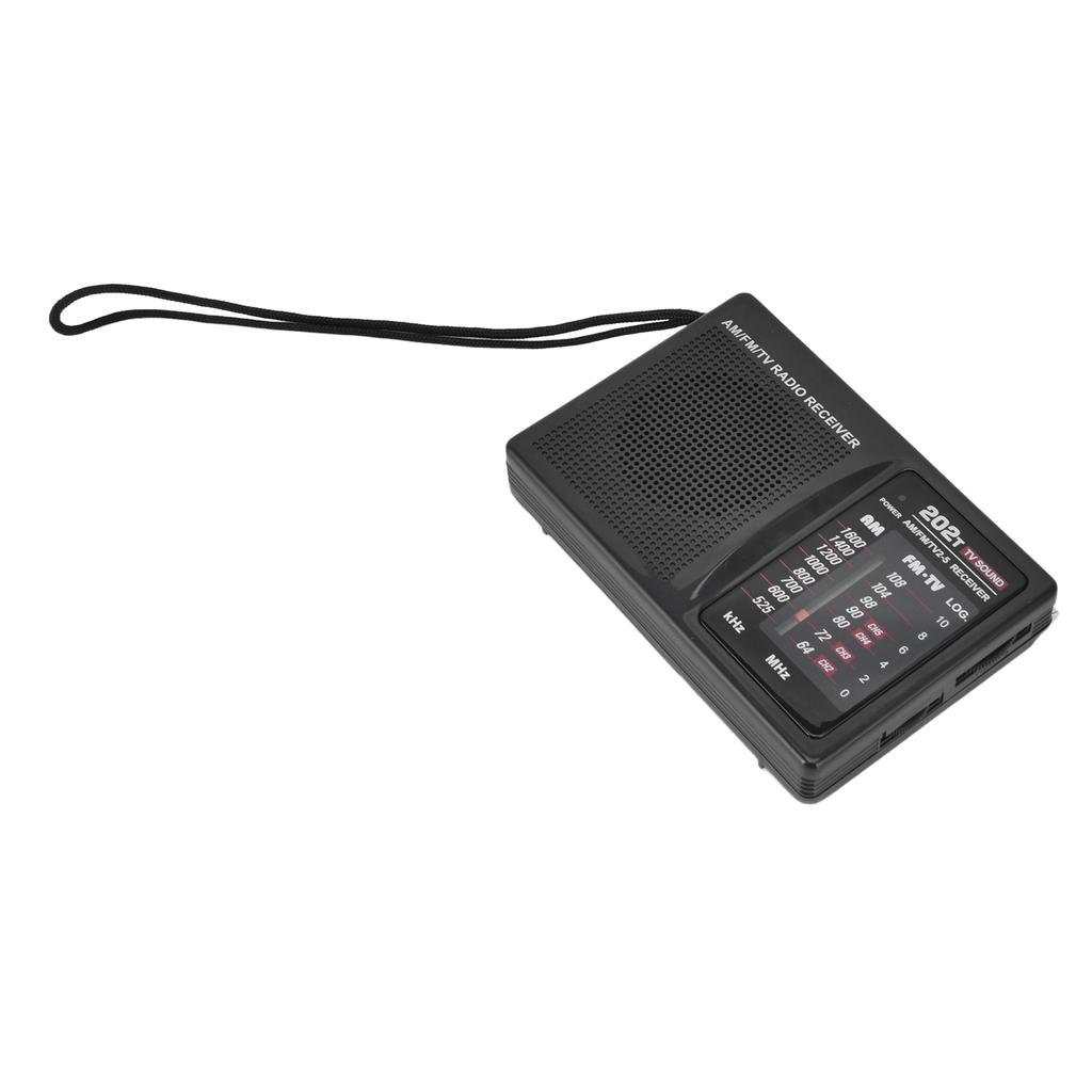 FM AM Radio Portable Pocket Manual Tuning Radio with External Headphones Plug for Indoor Outdoor