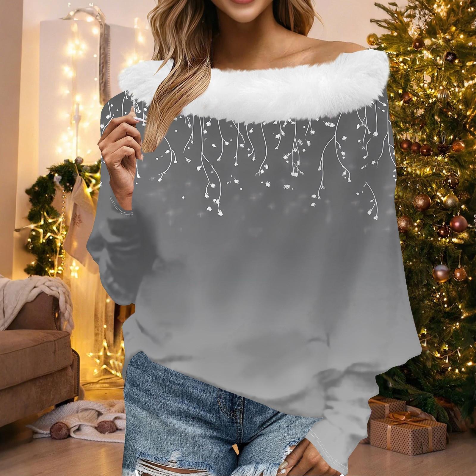 

Женский свободный повседневный топ с открытыми плечами из плюшевой ткани в стиле пэчворк с цветочным принтом и линией горловины XL