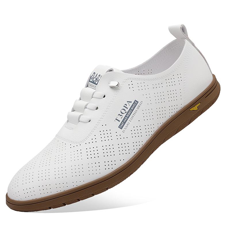 

Модные летние туфли из натуральной кожи с эластичной резинкой, мужская повседневная обувь, кожаные туфли ручной работы для мужчин, дышащие туфли для вождения 44