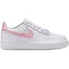 New Nike Air Force 1 Abrasion Resistant Low Top Kids' Skateboarding Shoes White/Soft Pink Teenagers CT3839-115