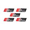 For  qwe12 3D Aluminum SLINE RS Badge Car Steering Wheel Sticker Auto Emblem Accessories TT RS3 RS4 RS5 RS6 RS7 RS8 Quattro SLINE