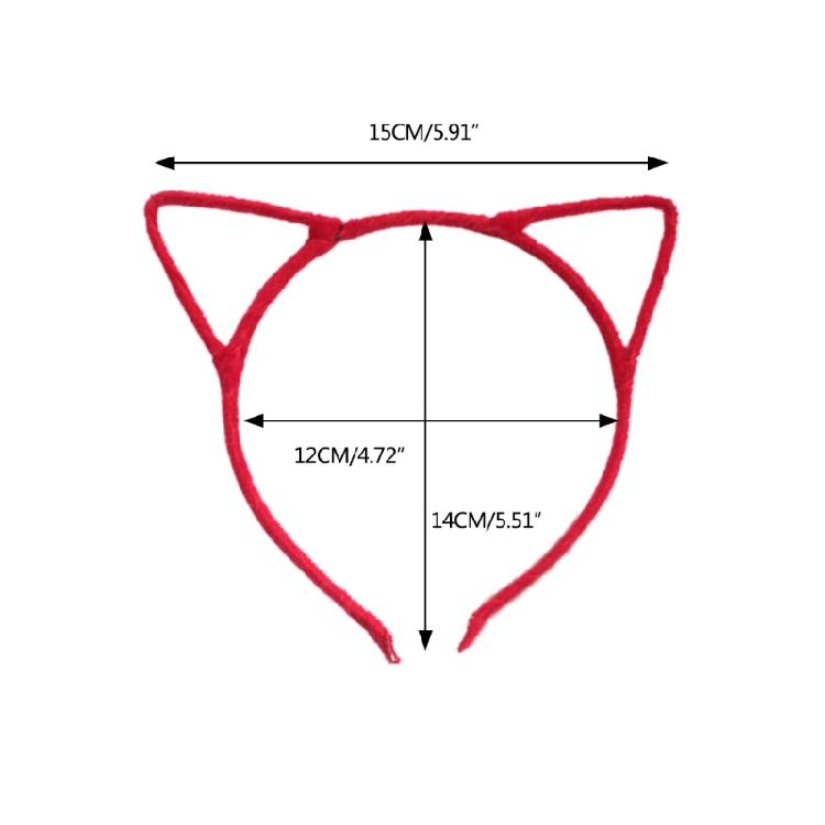 Cat Ear Headbands Hairband Hair Hoop for Women and Girls Plush Hair Accessories