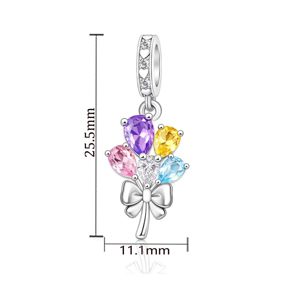 Natural Story S925 Tree of Life Dragonfly Charm Beads for DIY Bracelet Keychain Accessories