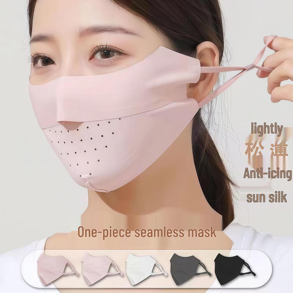 Hyaluronic Acid Ice Silk Ultraviolet-Protection Full Face Mask