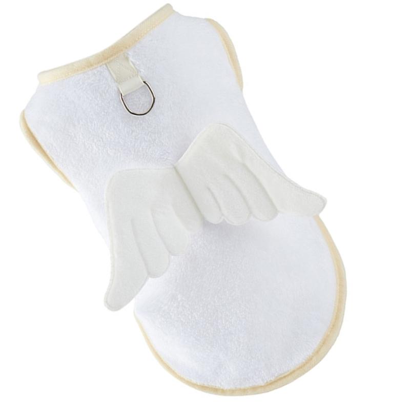 Hundefell Flauschige Einfache Flauschige Weste für Mittlere, Große Hunde Weiche Einfarbige Kleidung Cartoon Flügel Pullover Frühling Pyjama