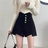 2023 Women's Versatile High-Waist Casual A-line Wide Leg Pants - Summer Slimming Irregular Shorts.