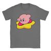 Mens Kirbys On a Star T Shirts  100 Cotton Clothes Vintage Short Sleeve O Neck Tees Plus Size TShirts