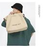 Bolso Bandolera/de Mano de Lona Unisex de Gran Capacidad para Estudiantes, Bolso de Compras o para Tutorías