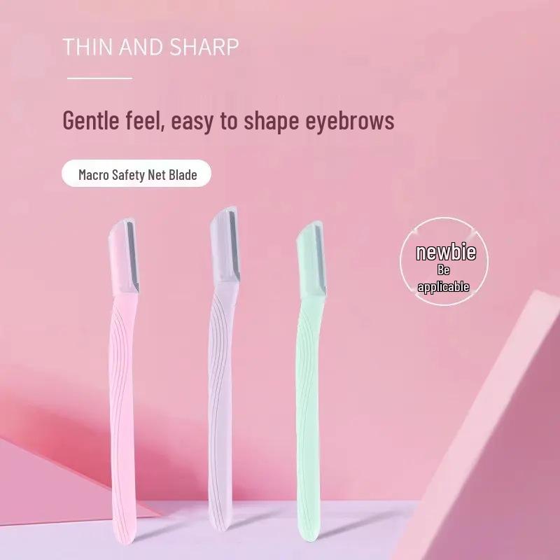 

4-Pack Macaron Series Beginner-Friendly Compact Eyebrow Razors