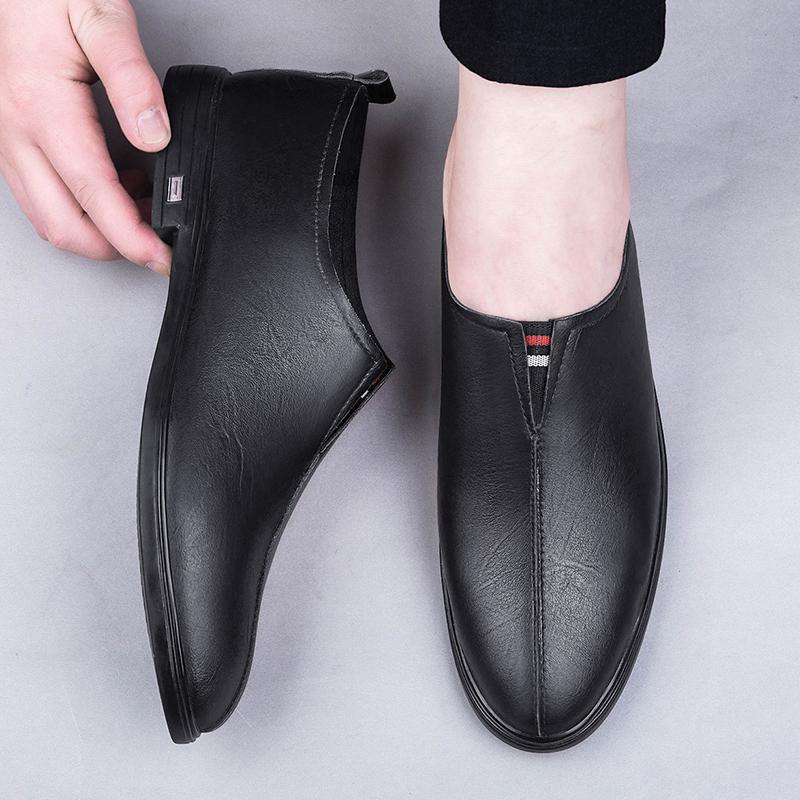2024 Leder Herrenschuhe Lässig Luxus Italienisch Weich Herren Slipper Handgefertigte Mokassins Herren Atmungsaktiv Slip-on Bootsschuhe Oxford Schuhe
