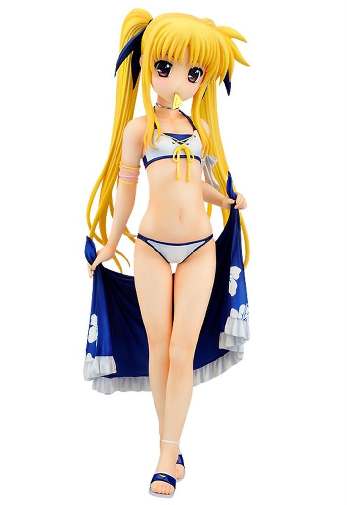 Magical Girl Lyrical Nanoha The MOVIE 1st Fate Testarossa Swimsuit Scale PVC Ver. (1/4 Pre-painted Figure)
