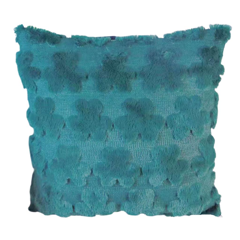 Spring Living Room Sofa Pillow Cover Plush 3D Home TextilePillow Cover Without Core,Single Sided Printing,17.7*17.7inch,1pc