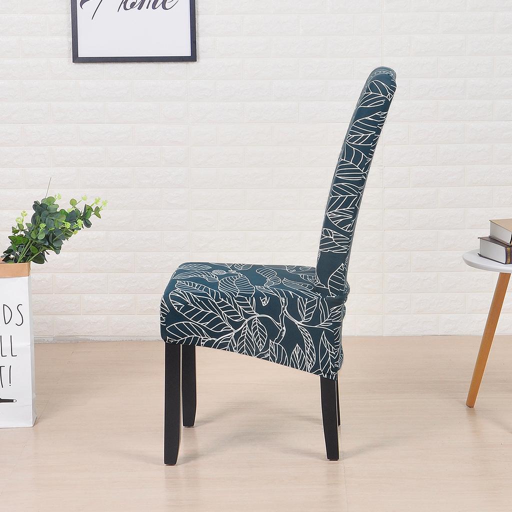 XL Size Printed Dining Chair Covers Large Removable Washable Kitchen Chair Protector Seat Cover for Dining Room Home Banquet