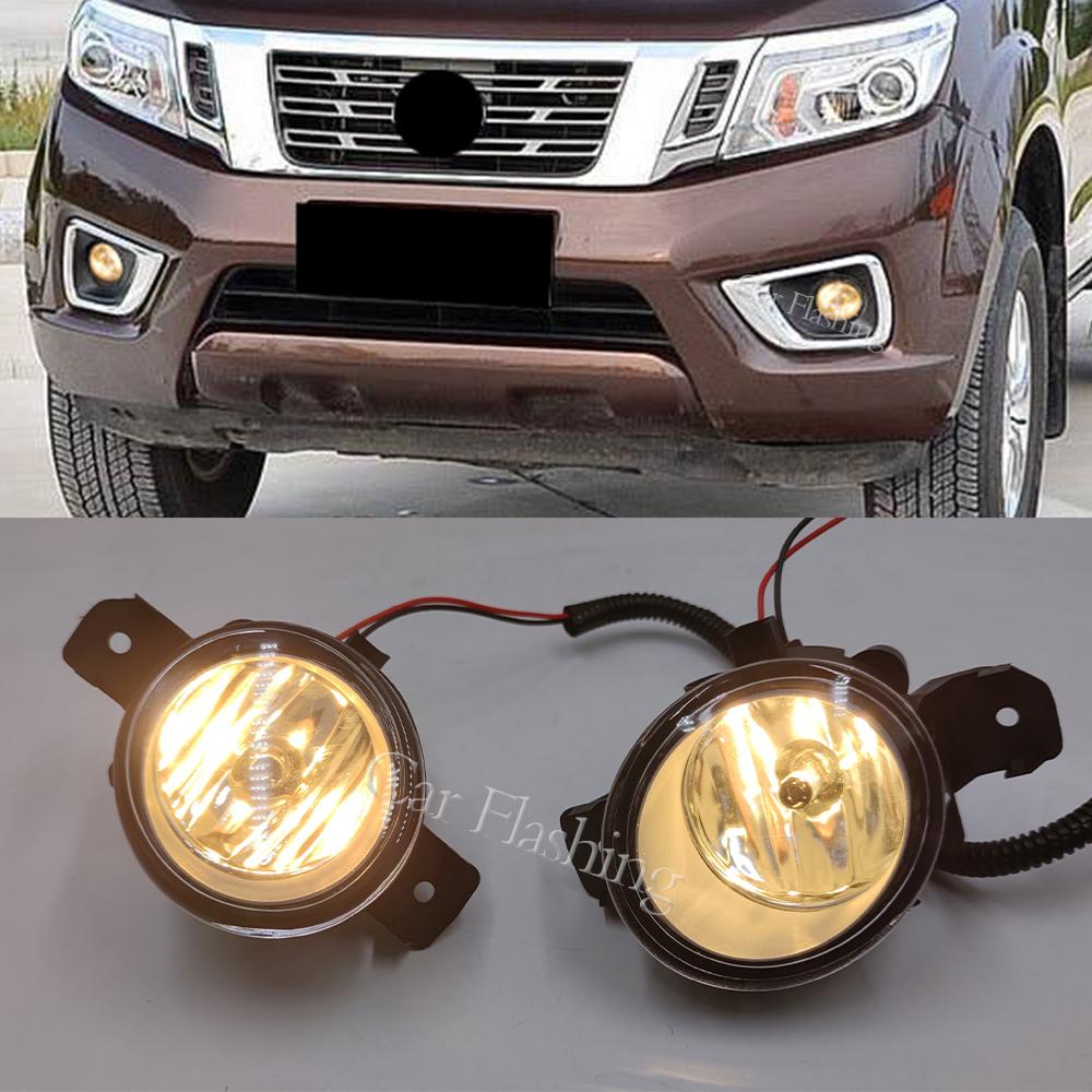 Cheap 1 Set Fog Lights For Nissan Navara NP300 2015 2016 2017 2018 2019