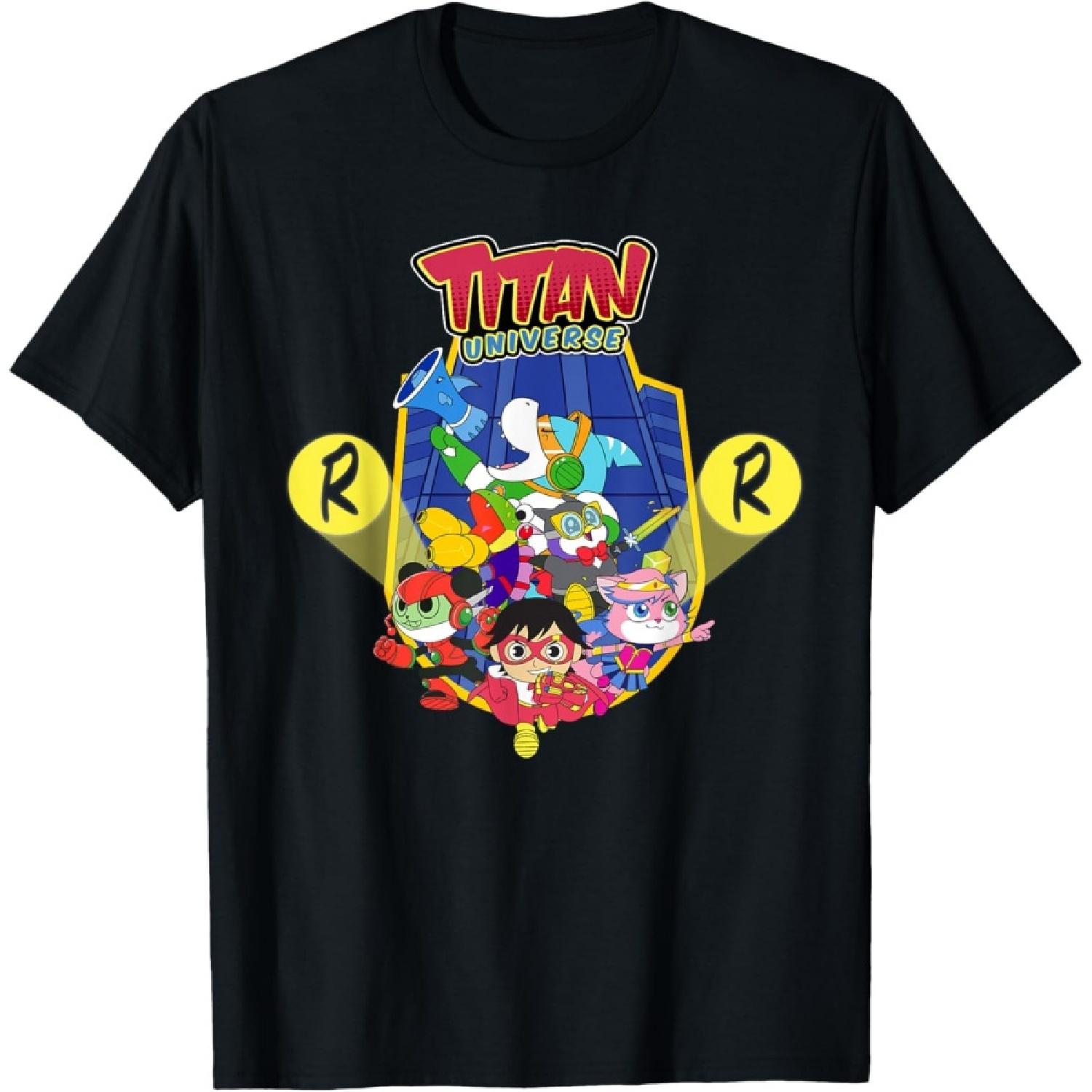 Футболка Ryan s World Titan Universe Красный Титан и Команда S чёрный 1670₽