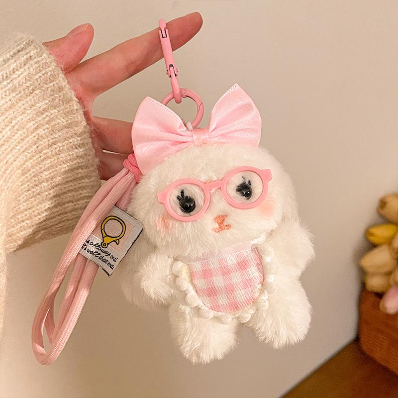 Korean Lop-Eared Rabbit Keychain Plush Doll Ornament Gift