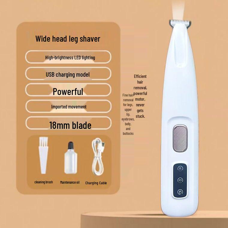 Universal Pet Hair Trimmer for Cats and Dogs - Wide Blade for Ears, Paws, Head, and Toes.