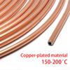16/20PCS 25ft of 3/16" OD Copper-plated Material Brake Pipe Hose Line Piping Tube Tubing Car Roll Tube Coil With Tube Nuts