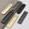 2Pcs Barn Door Sliding Pull Door Hidden Furniture Hardware Handle Self-Adhesive Bathing Room Glass Door Pulls