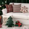 Christmas Plaid Pillow Cover, Holiday Throw Cushion for Sofa, Instagrammable Xmas Decor Pillow Case