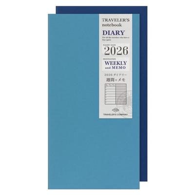 Reisejournal Planer Nachfüllpack 2026 A5 Slim Wöchentlich 14495006 (Beginnt im Januar 2026)