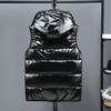 Podzim Zima Muži Vesta Bavlněná Vycpaná Kapuce Jednobarevná Velká velikost Světlý povrch Ztluštěná bunda Streetwear