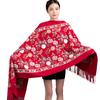 New Winter Shawl Embroider Tassel Women Shawl Thick Warm Cashmere Pashmina Scarves Lady Soft Wrap Bufanda Travel All-Match Scarf