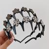 Fluffy Texture Toothed Comb Headbands Plastic Face Wash Hairpin Retro Wave Hairband