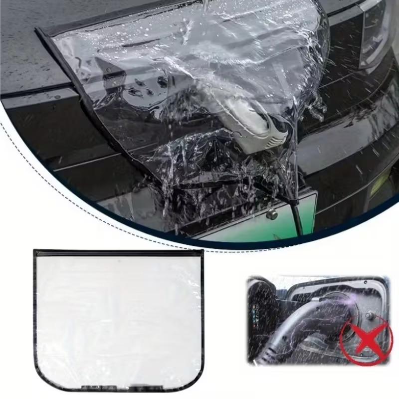 EVChargerPlug CoverOutdoor Electric Car Charger Rain CoverRain SunUV EV ChargerProtective CoverWaterproof CarChargingAccessories