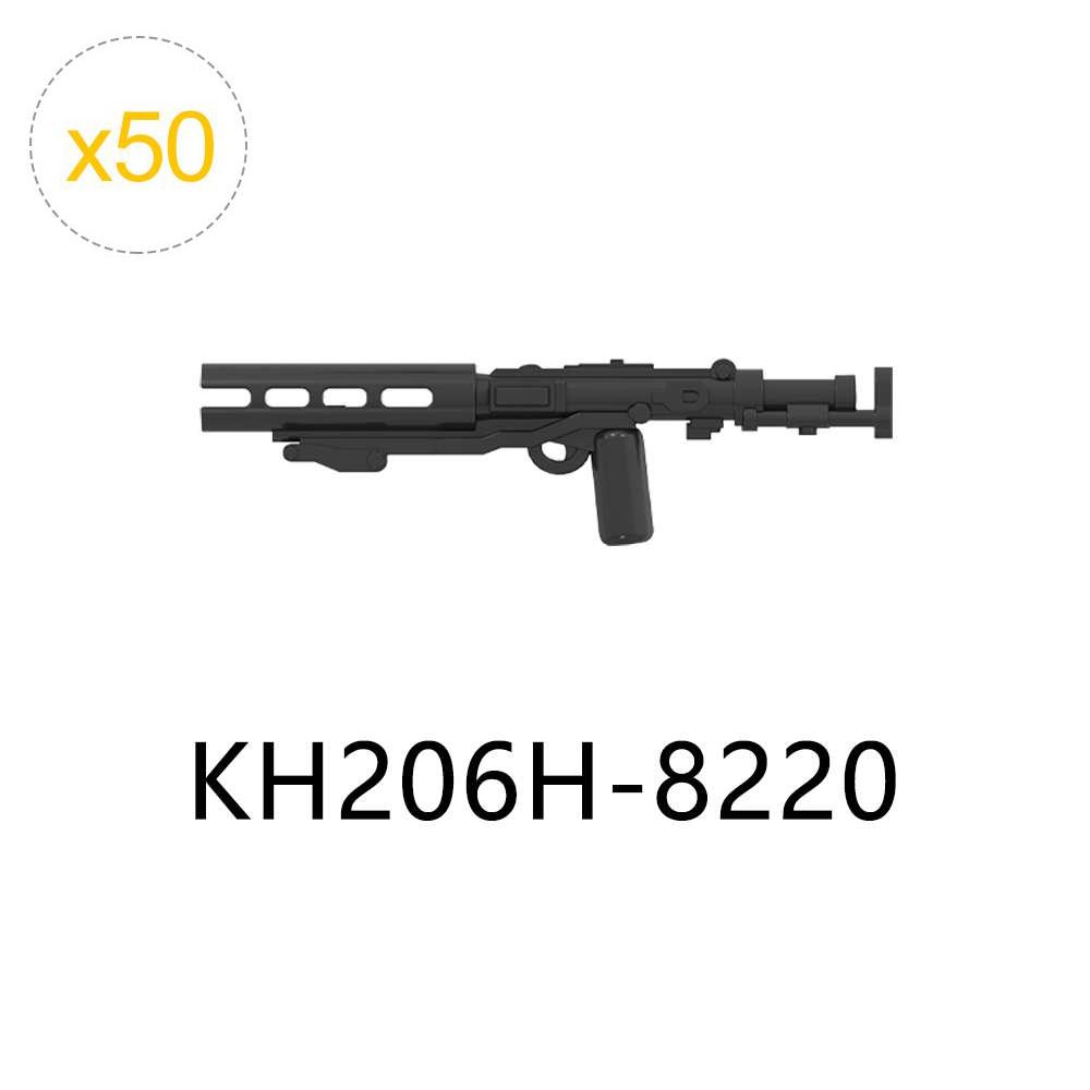 50pcs/lot Gun Pistol Space Soldiers Military War Weapon Compatible Figure Building Blocks Educational Toys For Children Boy Kid