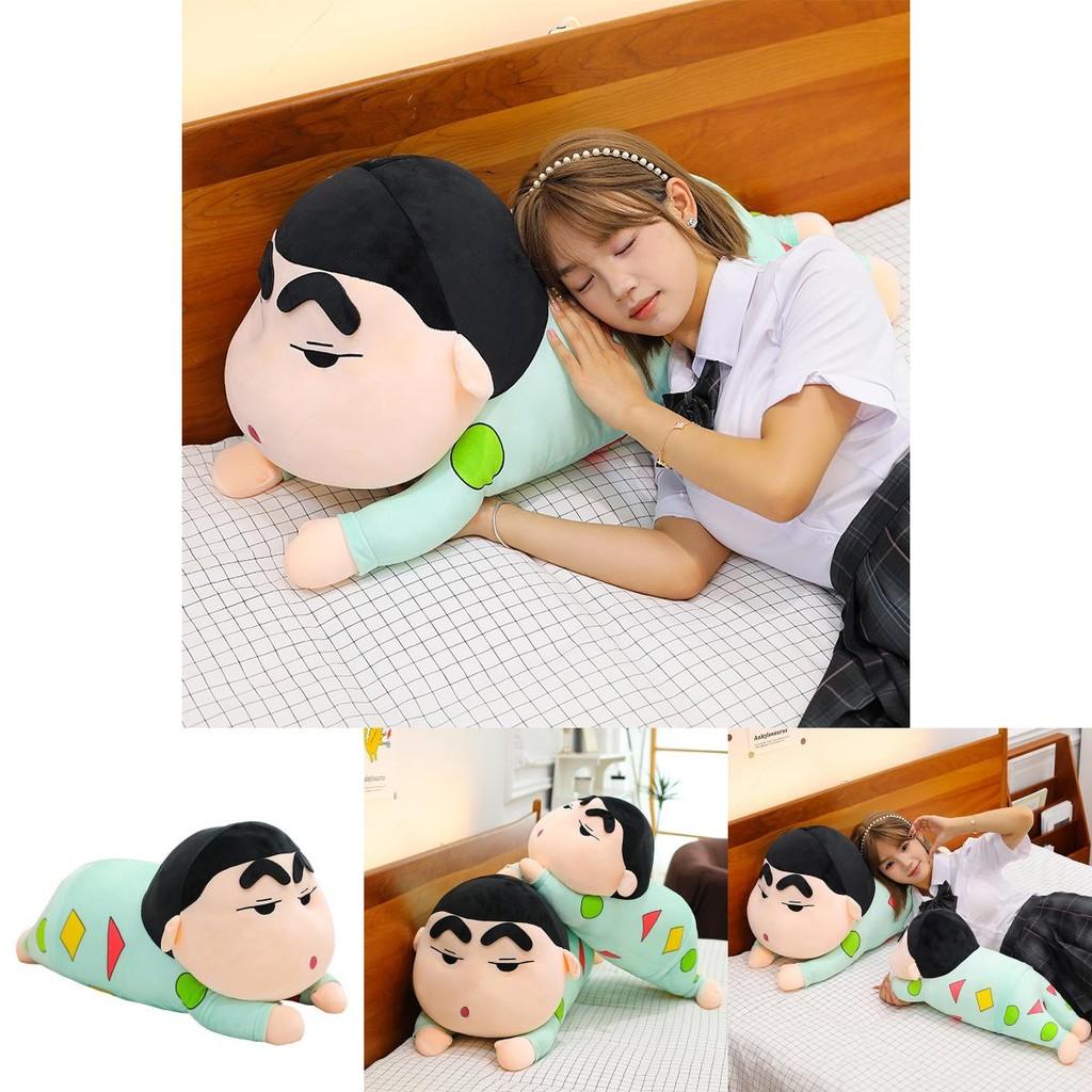 Crayon Shin Chan Sleeping Pose Plush Cartoon Soft Bed Decor Gift For Kids