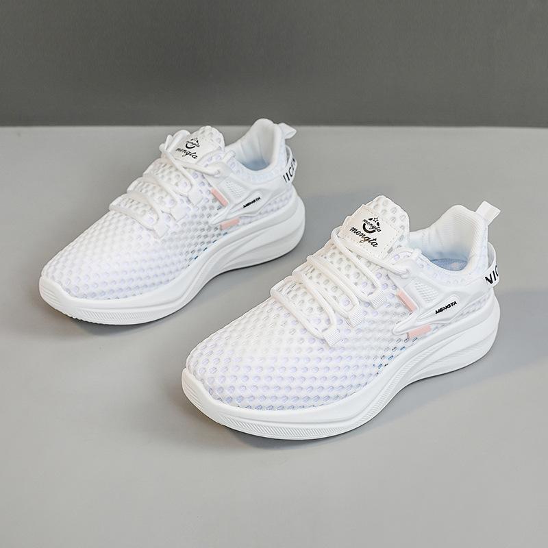 

FZ6612 летняя спортивная обувь женская полая дышащая сетчатая обувь тонкая обувь женская обувь легкая мягкая подошва кроссовки одинарная сетка 35