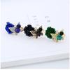 5 Color Women Rose Ring Fashion Exquisite Retro Butterfly Accessories Decorative