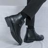 Men’s High Boots Dress Formal Retro Brown Ankle Boots Black Tuxedo Wedding Shoes Plus Size