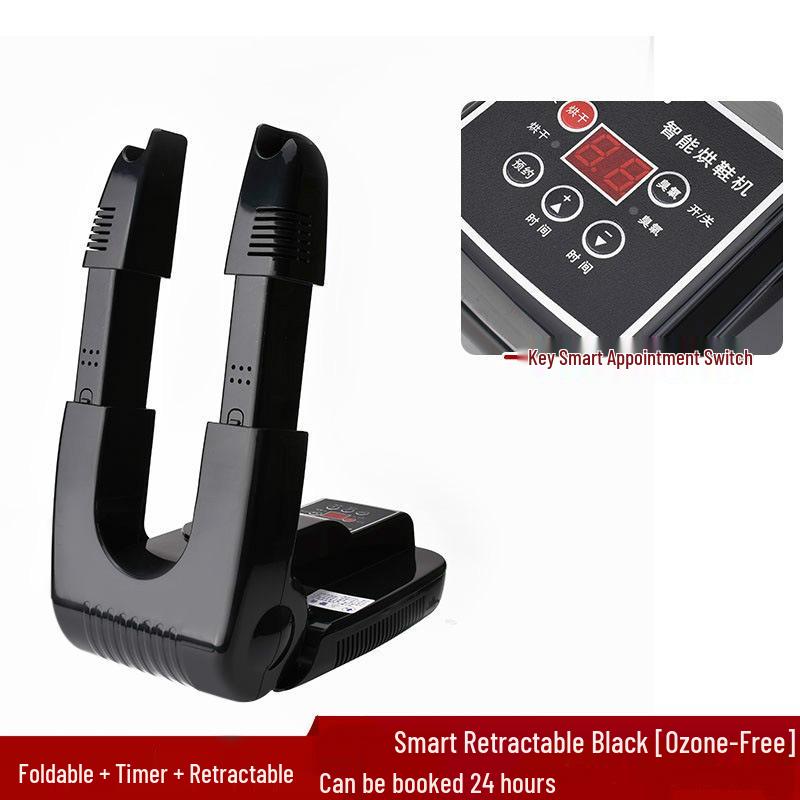 Smart Folding Shoe Dryer with UV Ozone Disinfection and Timer Function