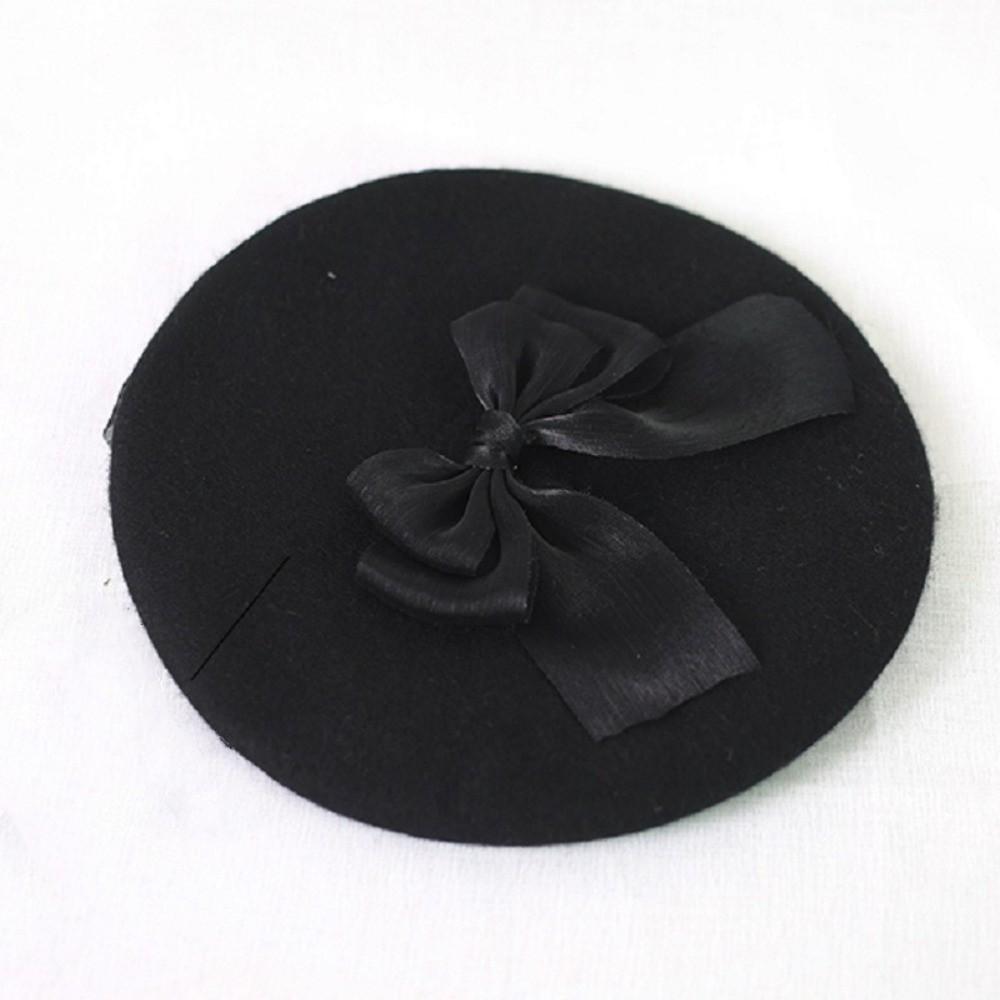 Multicolor French Artist Hat Ribbon Bowknot Lolita Cosplay Cap Chic Beret Hat for Girls