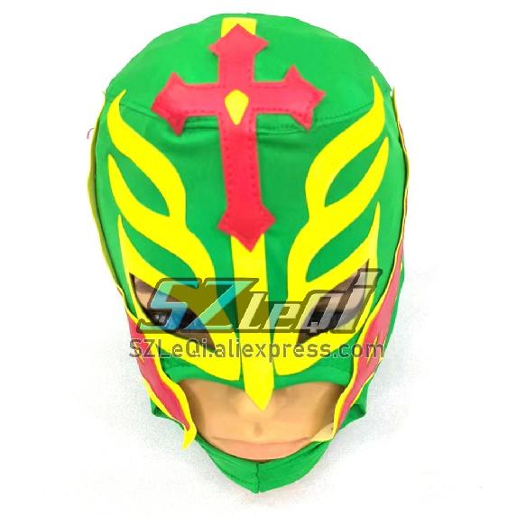 Full Head Wrestling Mask For Rey Mysterio Lucha Libre Headgear Halloween Scary Cosplay Party Costume Haunted House Props Masks