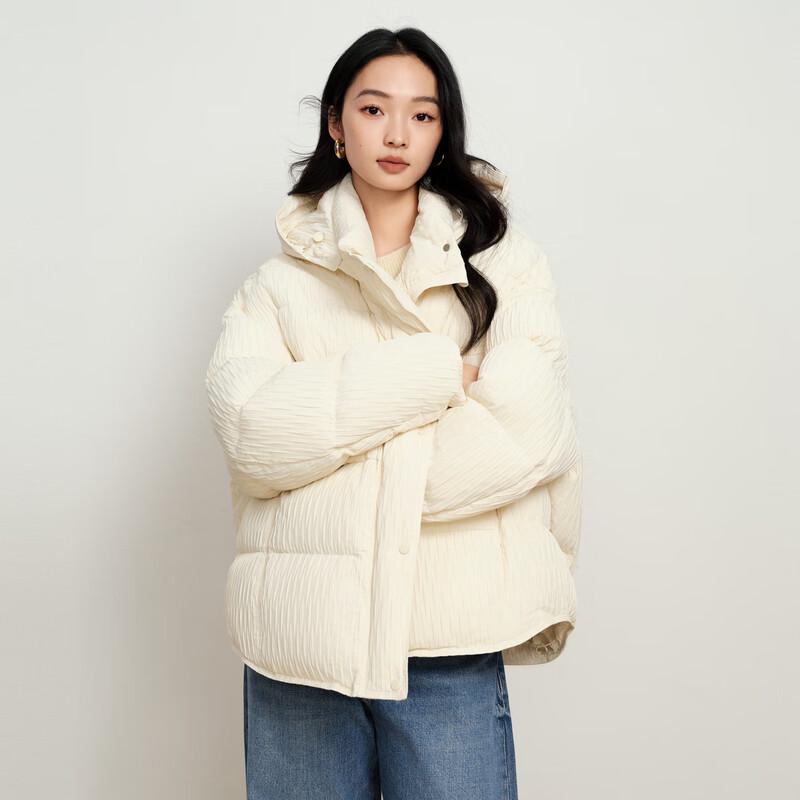Elva' Island Women's Textured Short Down Jacket