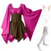 New long-sleeved women's Renaissance medieval dress
