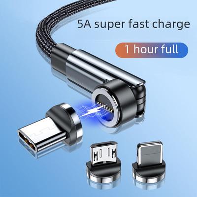 5A Super szybkie ładowanie 540° obrotowy magnetyczny kabel danych dla Huawei, iPhone, Android