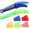 2PCS Blind Cleaner Brushs with 5 Reusable Microfiber Sleeves Brush, Window Blind Duster Tool Blind Cleaner Tool for Window, Car Air Condition, Fans,