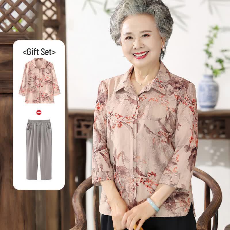 Madam Datang Women s Summer Breathable Blouse Set XL