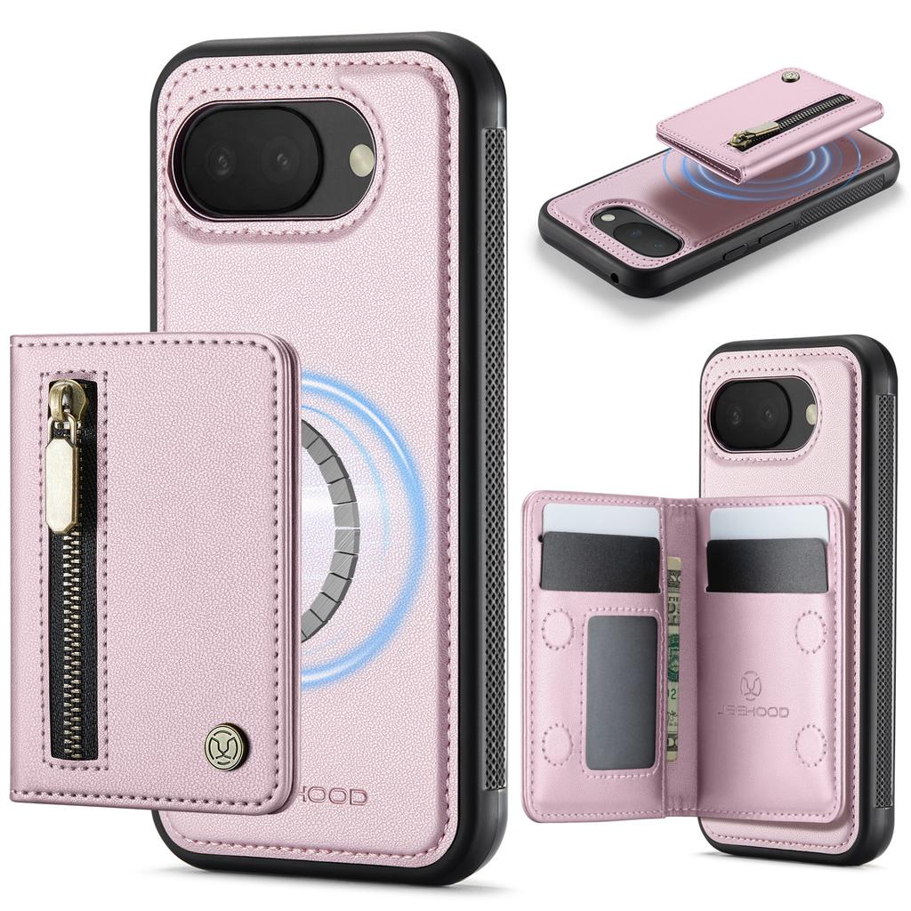 2 in 1 Detachable Magnetic Cards Solt Wallet Leather Case for Google Pixel 10 Pro XL 9A 9 8 8A 7A 7 Shockproof RFID Stand Cover