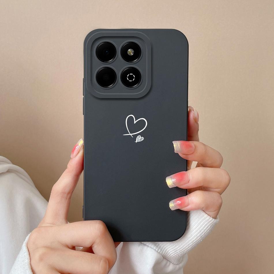 Fashion Cover For Honor X6B Case Soft Liquid Silicone Camera Protection Anti Drop Candy Phone Back Cover Model JDY-LX1 LX2 Funda