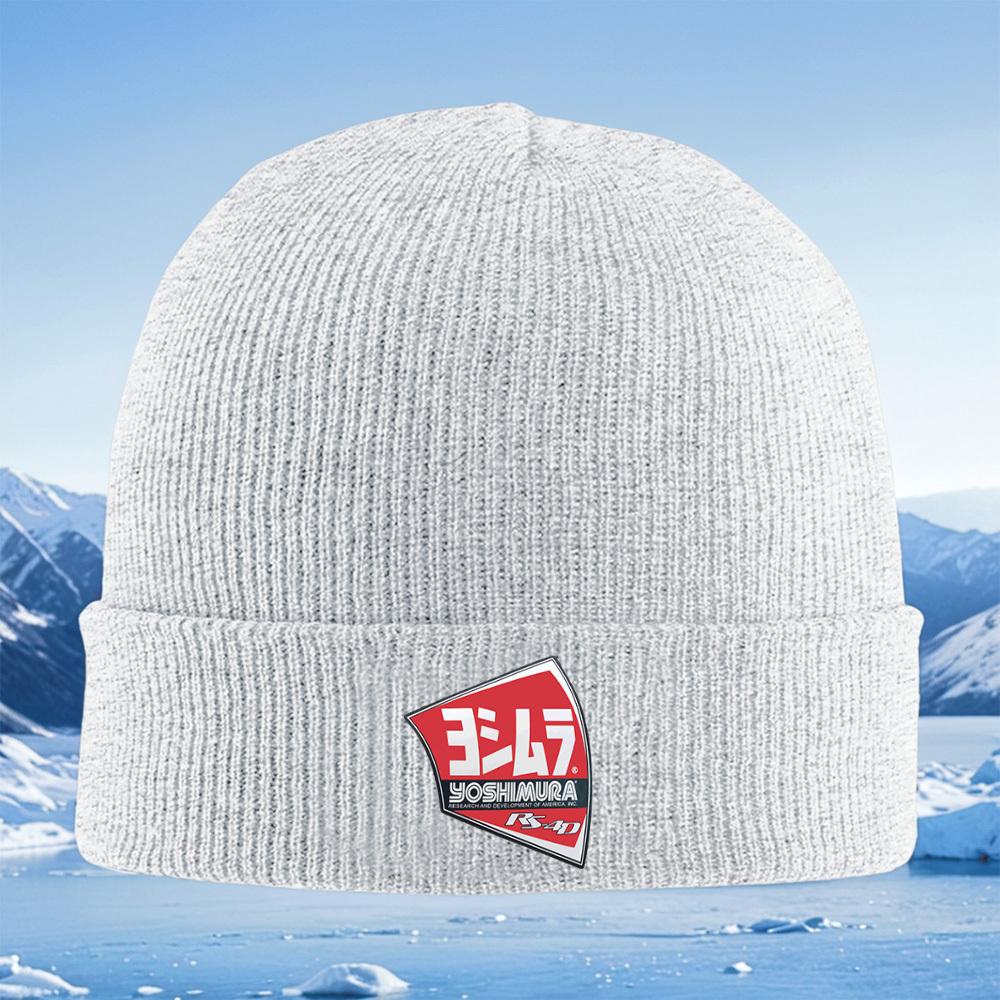 Logo Yoshimura exhaust RS4D design Men Women Unisex Knitted Hat Beanie Pullover Cap Winter Thermal Warm Christmas Outdoor Cycli