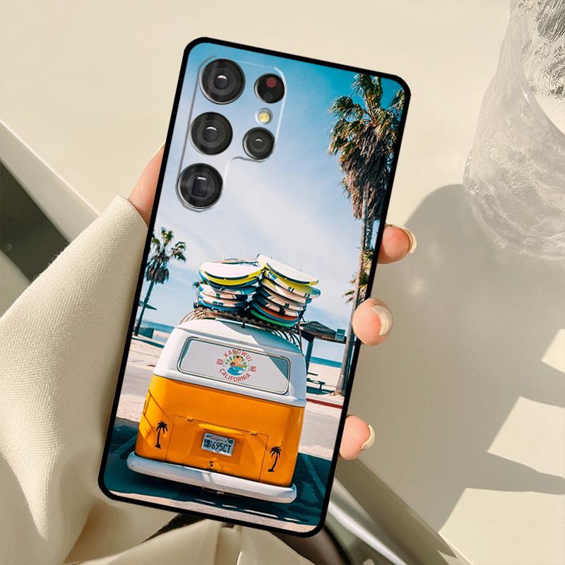 

Combi Van Surf Case For Samsung Galaxy S23 Ultra S21 S22 S24 S25 Ultra S9 S10 Plus S25 FE S20 FE Back Cover Galaxy S20 FE