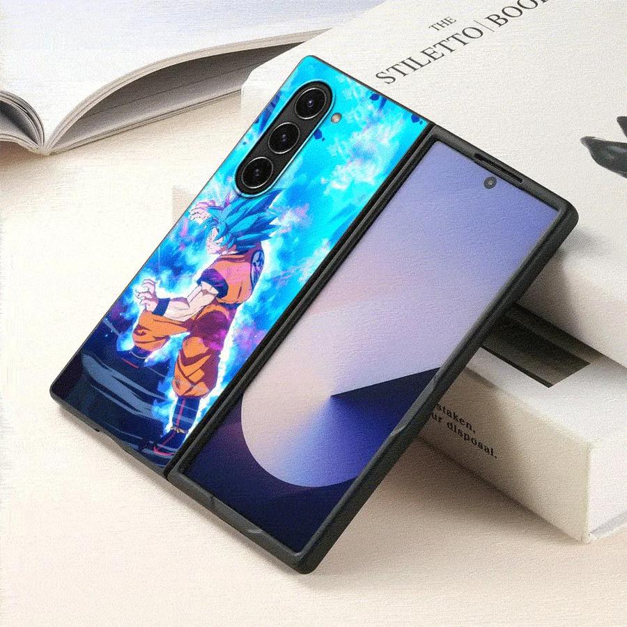 Dragon Ball Saiyan Vegeta Case for Samsung Galaxy ZFold3 ZFold4 Z Fold 7 6 5 4 3 ZFold6 ZFold5 ZFold7 Back Phone Cover